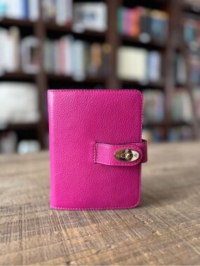RARE Mulberry Postman's Lock Agenda in Glossy Pink | Pocket Book